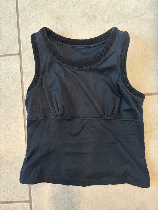 Fendi Tops - Fendi Black Mesh-Trim Tank Top